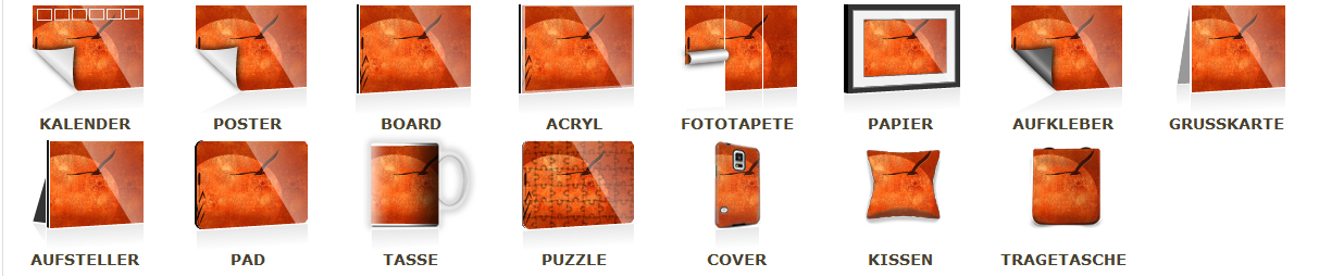 Produktauswahl: Fototapeten, Leinwanddruck, Poster usw.